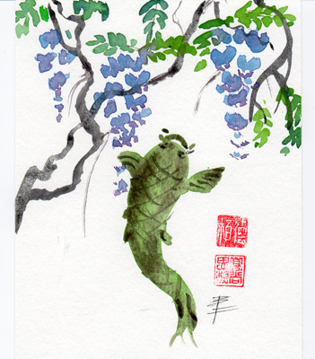 wisteria-with-fish